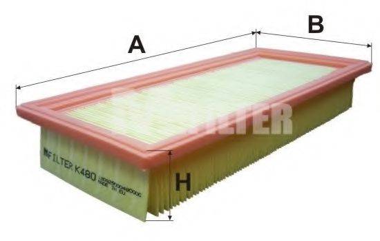 MFILTER K480 Повітряний фільтр