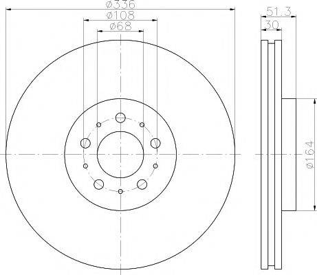 HELLA PAGID 8DD355110591 гальмівний диск