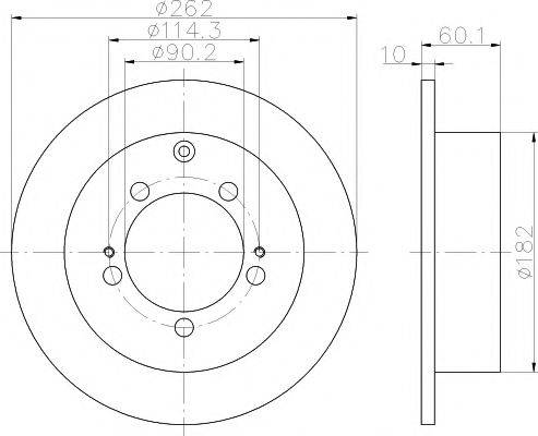 HELLA PAGID 8DD355118661 гальмівний диск