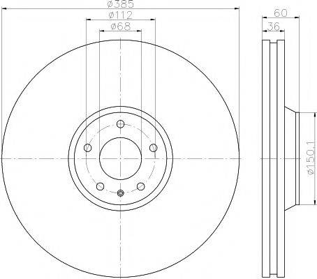 HELLA PAGID 8DD355115891 гальмівний диск