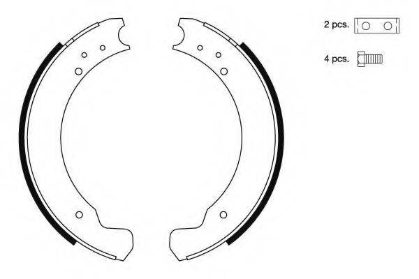 HELLA PAGID 8DB355000331 Комплект гальмівних колодок