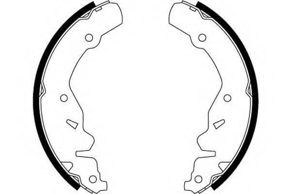 HELLA PAGID 8DB355000481 Комплект гальмівних колодок