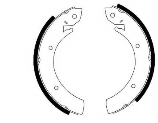 HELLA PAGID 8DB355000551 Комплект гальмівних колодок