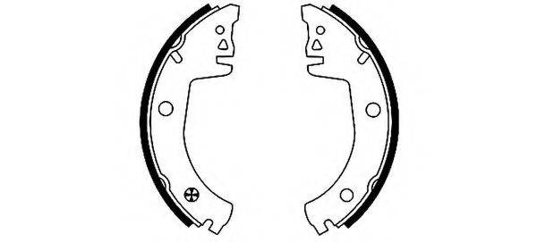 HELLA PAGID 8DB355000991 Комплект гальмівних колодок