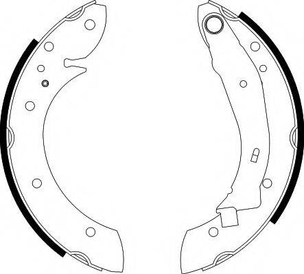 HELLA PAGID 8DB355001721 Комплект гальмівних колодок