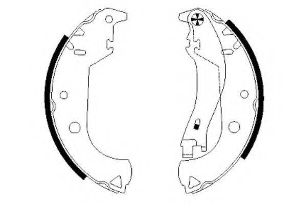 HELLA PAGID 8DB355002611 Комплект гальмівних колодок