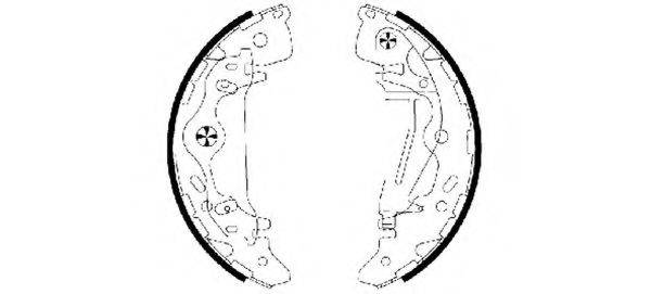 HELLA PAGID 8DB355003001 Комплект гальмівних колодок