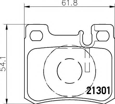 HELLA PAGID 8DB355007671 Комплект гальмівних колодок, дискове гальмо