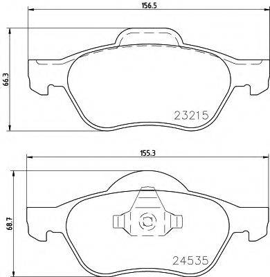 HELLA PAGID 8DB355013271 Комплект гальмівних колодок, дискове гальмо