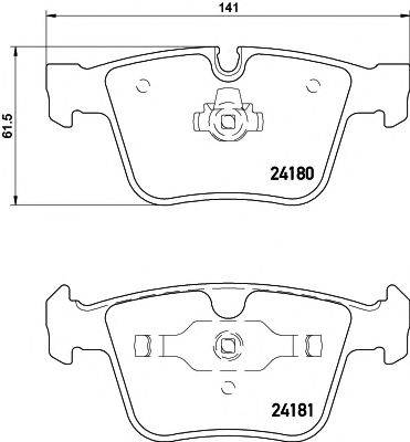 HELLA PAGID 8DB355013641 Комплект гальмівних колодок, дискове гальмо