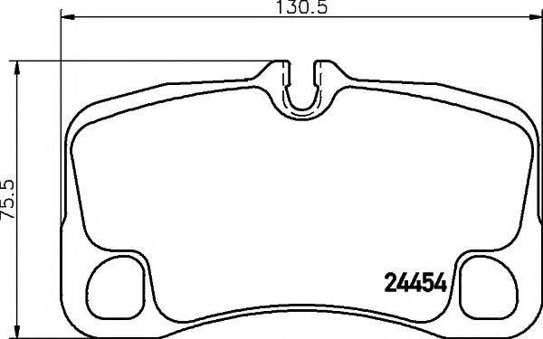 HELLA PAGID 8DB355016051 Комплект гальмівних колодок, дискове гальмо