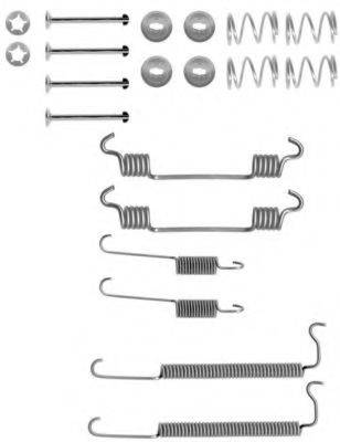 HELLA PAGID 8DZ355200811 Комплектуючі, гальмівна колодка