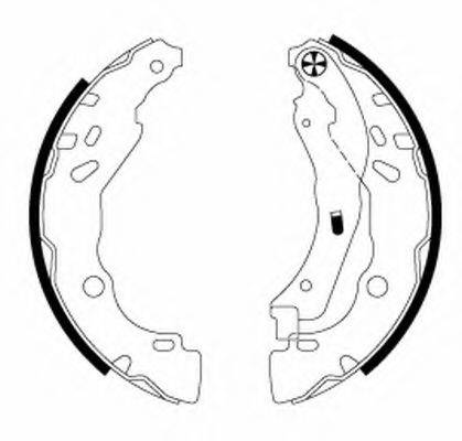 HELLA PAGID 8DB355020071 Комплект гальмівних колодок