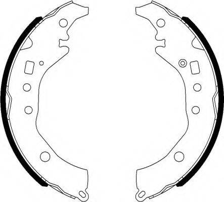 HELLA PAGID 8DB355022021 Комплект гальмівних колодок