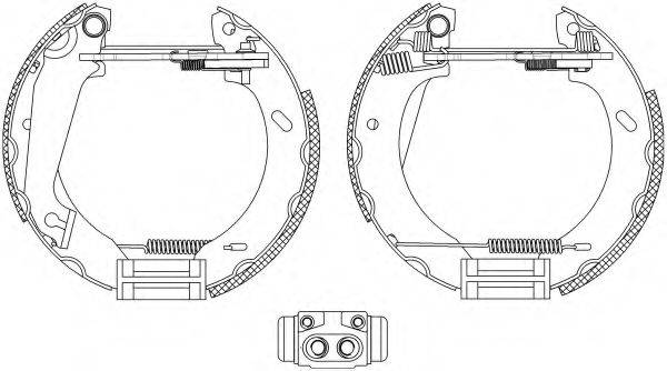 HELLA PAGID 8DB355004031 Комплект гальмівних колодок