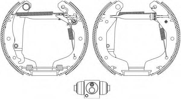 HELLA PAGID 8DB355005031 Комплект гальмівних колодок