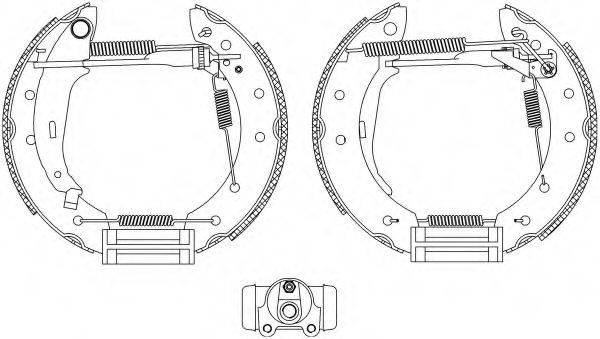 HELLA PAGID 8DB355004291 Комплект гальмівних колодок