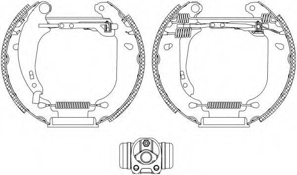 HELLA PAGID 8DB355004531 Комплект гальмівних колодок