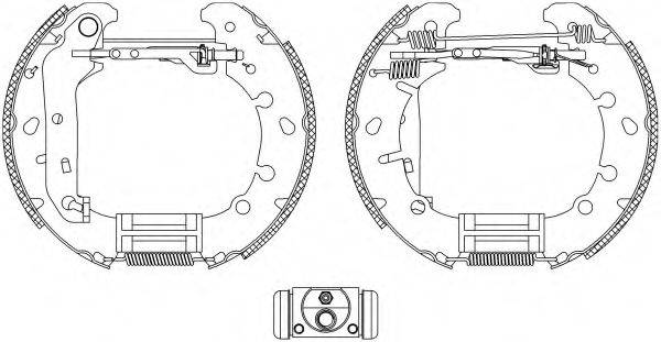 HELLA PAGID 8DB355004831 Комплект гальмівних колодок