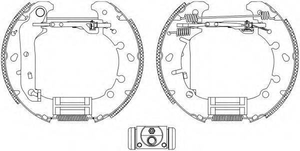 HELLA PAGID 8DB355004841 Комплект гальмівних колодок