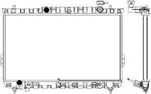 SAKURA AUTOMOTIVE 32211006 Радіатор, охолодження двигуна