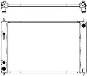 SAKURA AUTOMOTIVE 33418504 Радіатор, охолодження двигуна
