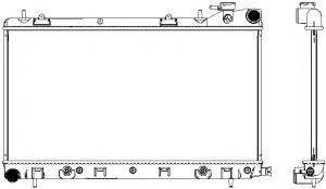 SAKURA AUTOMOTIVE 34211008 Радіатор, охолодження двигуна