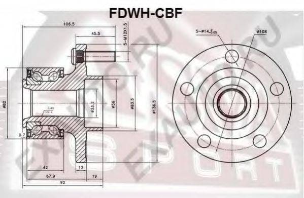 ASVA FDWHCBF Маточина колеса