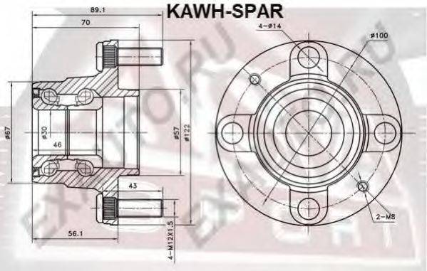 ASVA KAWHSPAR Маточина колеса