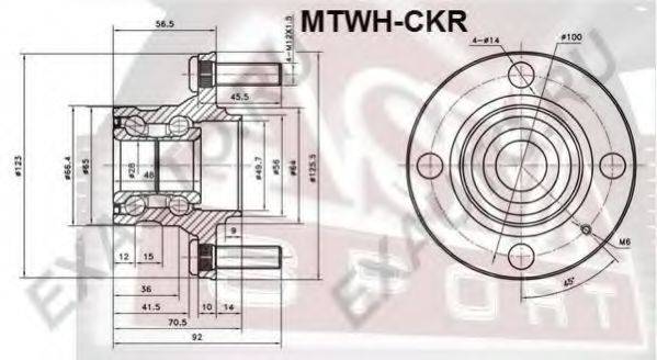 ASVA MTWHCKR Маточина колеса