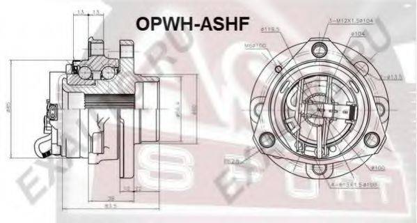 ASVA OPWHASHF Маточина колеса