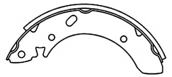 ASVA AKS11158 Комплект гальмівних колодок