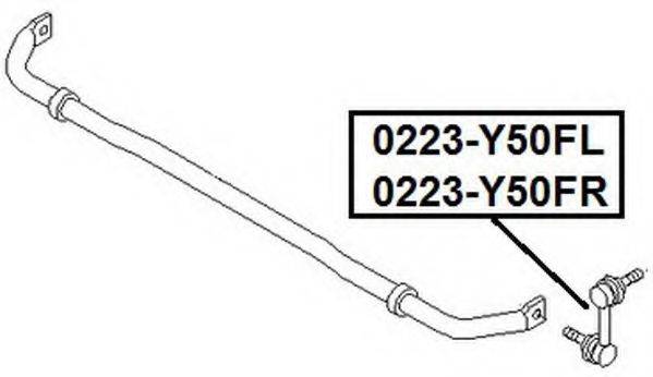 ASVA 0223Y50FL Тяга/стійка, стабілізатор