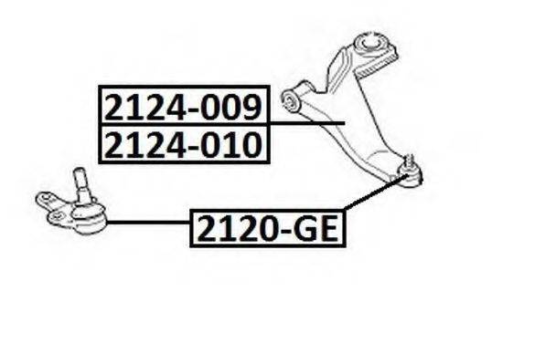 ASVA 2120GE несучий / напрямний шарнір