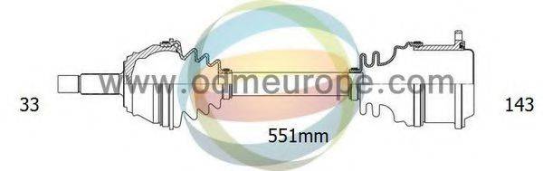 ODM-MULTIPARTS 18003080 Приводний вал