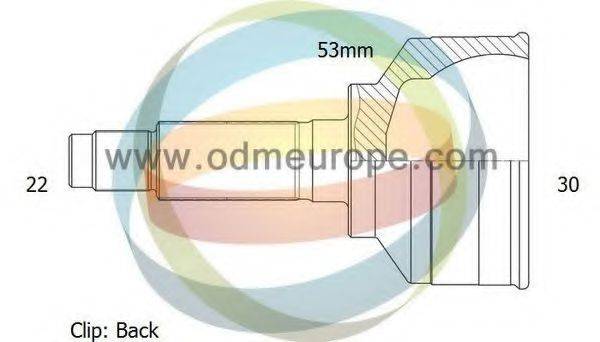 ODM-MULTIPARTS 12211725 Шарнірний комплект, приводний вал