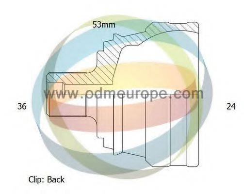 ODM-MULTIPARTS 12050424 Шарнірний комплект, приводний вал