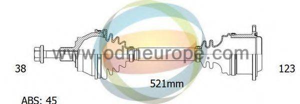 ODM-MULTIPARTS 18213131 Приводний вал