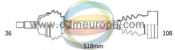 ODM-MULTIPARTS 18211340 Приводний вал