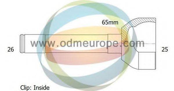 ODM-MULTIPARTS 12051386 Шарнірний комплект, приводний вал