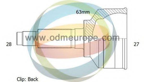 ODM-MULTIPARTS 12161332 Шарнірний комплект, приводний вал