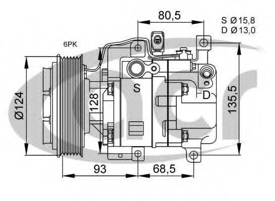 ACR 134630 Компресор, кондиціонер