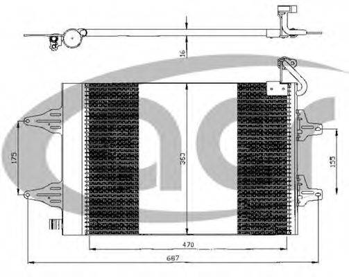 ACR 300525 Конденсатор, кондиціонер