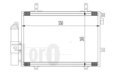 LORO 0420160017 Конденсатор, кондиціонер