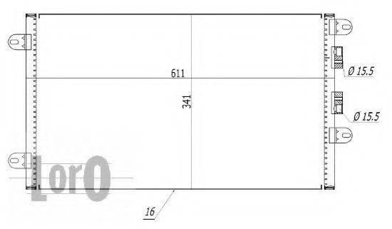 LORO 0020160004 Конденсатор, кондиціонер
