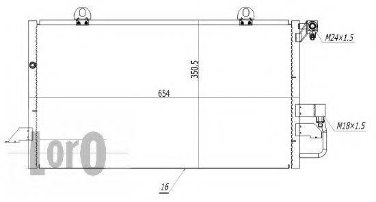 LORO 0030160003 Конденсатор, кондиціонер