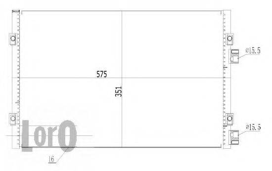 LORO 0080160003 Конденсатор, кондиціонер