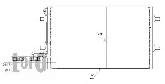 LORO 0520160009 Конденсатор, кондиціонер