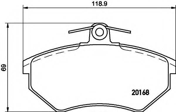 COBREQ N885 Комплект гальмівних колодок, дискове гальмо