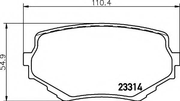 COBREQ N1303 Комплект гальмівних колодок, дискове гальмо